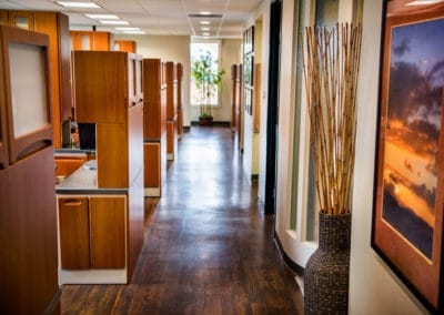 Hallway of Dental Suites in San Diego, CA